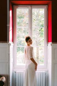 ALEXIA - ROBE DE MARIÉE DEUX PIÈCES Christelle Vasseur Couture