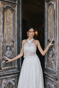 Rani Robe de mariée haute couture-création Christelle Vasseur, boutique mariage à Bordeaux