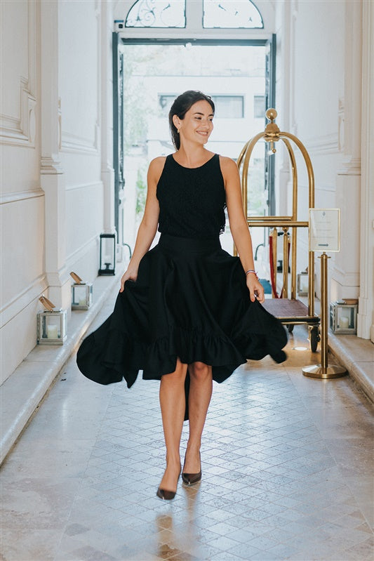 CAROLLE - JUPE ASYMÉTRIQUE Christelle Vasseur Couture