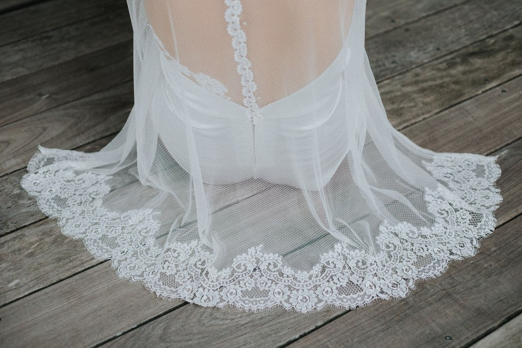 PERLE - KIMONO DENTELLE MARIÉE Christelle Vasseur Couture