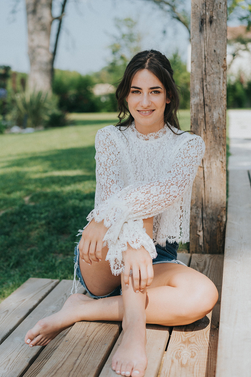 CAMILLE - HAUT DENTELLE DOS NU - MARIAGE Christelle Vasseur Couture